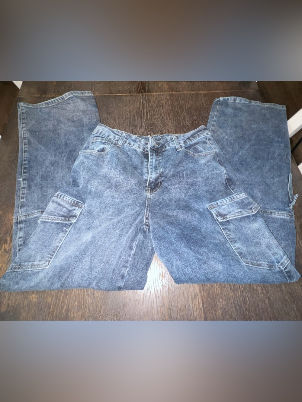 Cool Captured High Rise Cargo Denim Jeans